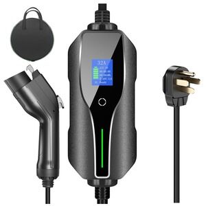 240V Level‎ 2 Home EV Charger – 32 Amp Fast Charge Station with 16ft Cable